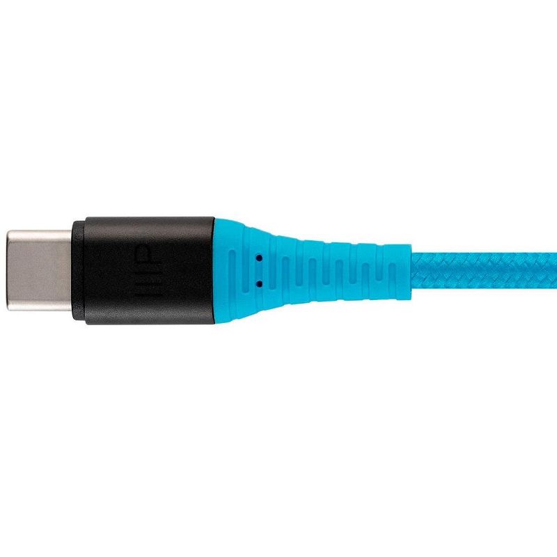 Monoprice Nylon Braided USB C to USB A 2.0 Cable - 3 Feet - Blue | Type C, Durable, Fast Charge for Samsung Galaxy S10/ Note 8, LG V20 and - AtlasFlex, 5 of 7