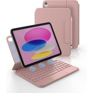 Dexnor for iPad (A16) 11th/10th Generation Case with Keyboard Ultra-Light Magnetic Detachable Folio Keyboard Cover Multi-Touch Trackpad Backlit - 1 of 3