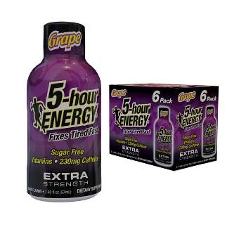 5 Hour Energy Extra Strength Shot - Grape - 6ct