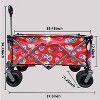 CAVINAS Utility Park Garden Wagon Cart, Shopping Cart Garden Cart with Wheels, Outdoor Picnic Wagon for Camping, Shopping - 2 of 4