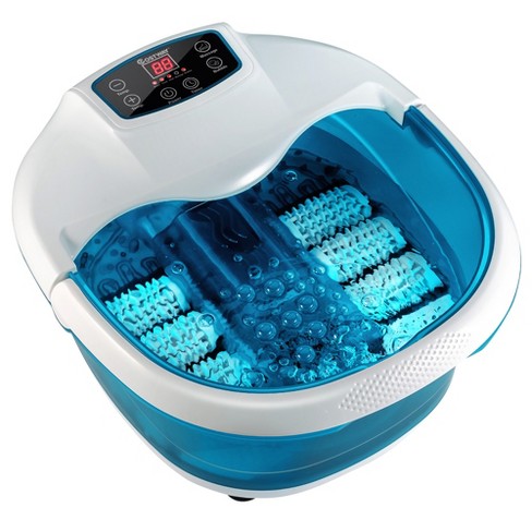 Collapsible 6 in 1 Foot Spa/Bath Massager with Time & Temperature Settings, Blue