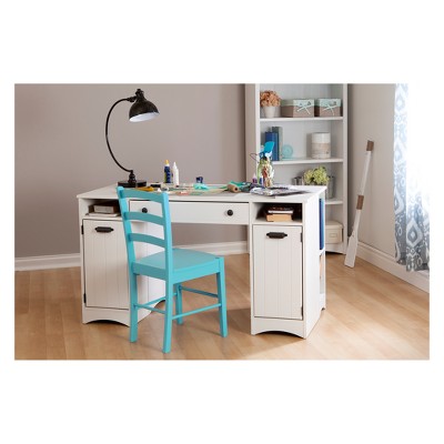 Pure White Adjustable 4-Shelf Wooden Bookcase