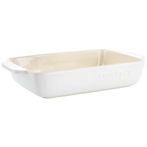4.25qt Oven-to-table Stoneware Baking Dish With Cradle Carrier Cream/clay -  Hearth & Hand™ With Magnolia : Target