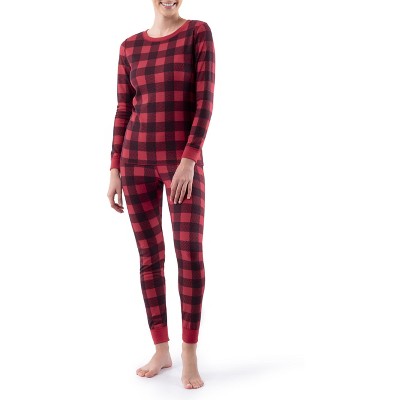 Fruit Of The Loom Women's And Plus Long Underwear Waffle Thermal Top And  Bottom Set : Target