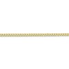 Black Bow Jewelry 2.2mm 10k Yellow Gold Flat Beveled Curb Chain Anklet - 2 of 4