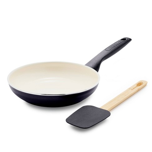 Rio Ceramic Nonstick 8 and 10 Frypan Set | Black