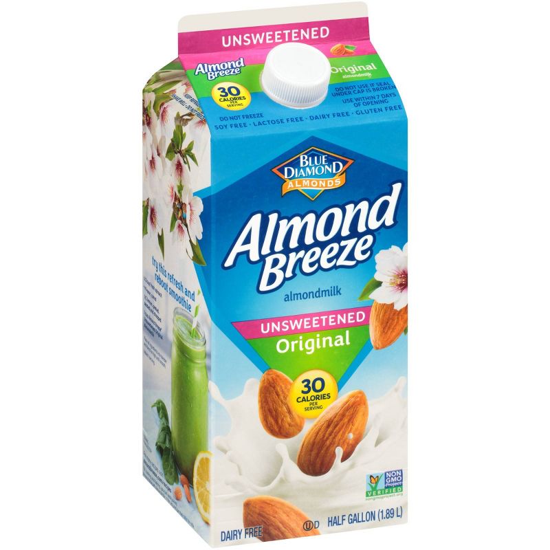 Almond Breeze Unsweetened Original Almond Milk - 0.5gal, 6 of 12
