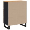 vidaXL Solid Acacia Wood Sideboard with Industrial Charm - Spacious Cabinet and Sturdy Top for Home Decor Display - 4 of 4
