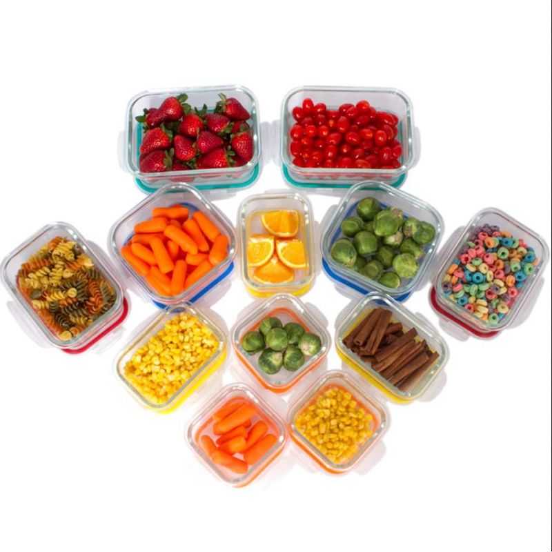 Lexi Home Durable Borosilicate Glass 12-Piece Food Storage Container Set, 4 of 7
