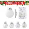 GAOMON 30 Pcs Christmas Ball Ornaments, 2.36 Inch/6 Cm Shatterproof Christmas Tree Balls for Holiday Wedding Party Decoration - 2 of 4