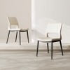Vatros Modern PU Leather Dining Chairs Set of 2 - 2 of 4