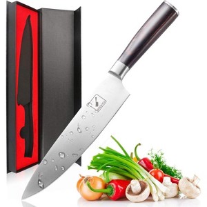 Japanese Chef Knife - Sharp Kitchen Knife 8 Inch Chef's Knives HC Steel Paring Knife, Unique Gifts for Men and Women, Gifts for Mom or Dad - 1 of 4