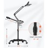 TASALON Facial Steamer with 5X Magnifying Lamp, Esthetician Steamer on Wheels with Ozone and Hot Mist - Black - 2 of 4