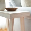 Plank+Beam Side Table for Living Room, Farmhouse Style Solid Wood Rectangular End Table, Corner Table for Small Spaces, 25" - 3 of 4