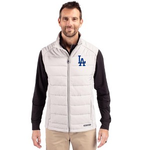 Los Angeles Dodgers Cutter & Buck Evoke Hybrid Softshell Recycled Mens Full Zip Vest - 1 of 1