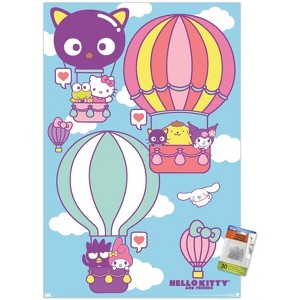 Trends International Hello Kitty and Friends: 22 Seize The Moment - Hot Air Balloons Unframed Wall Poster Prints - 1 of 4