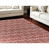 Red and Tan Geometric Hand Woven Area Rug - 2 of 4
