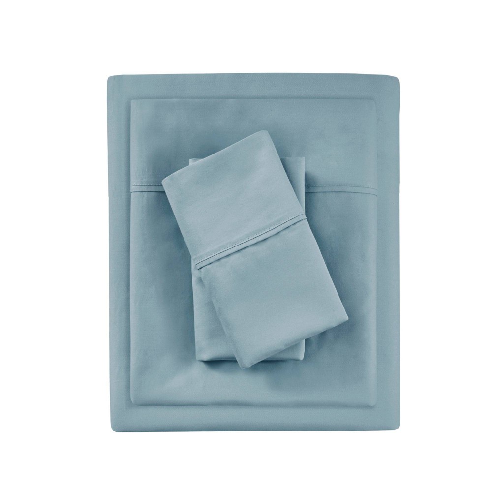 Photos - Bed Linen Beautyrest King 1000 Thread Count Cotton Blend Cooling 4pc Sheet Set Blue 