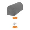 Unique Bargains Stretchy Anti-Slip Sofa Couch Armchair Covers with Pins 2 Pcs - 3 of 4