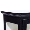 Olivia & May Traditional Wood Cabinet Black: No Assembly Required, Carved Details, 1 Shelf - 3 of 4