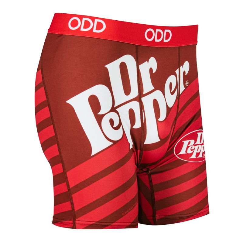 Odd Sox, Dr Pepper Stripes, Novelty Boxer Briefs For Men, X-Large, 3 of 4