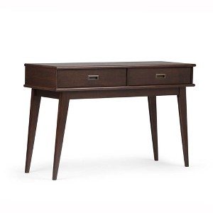 Tierney Solid Hardwood Mid Century Console Sofa Table Medium Auburn Brown - Wyndenhall