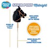 Playful Minds: Stick Pony - Midnight - Black, 34" Wood Stick Ride-On, 12" Plush - 3 of 4