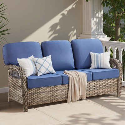 blue /gray wicker