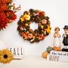 Northlight Pumpkins and Mushrooms Artificial Fall Harvest Wreath - 13" - Unlit - 3 of 4