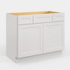 LOVMOR 21-in. D x 34.5-in. H in Plywood Vanity Sink Base Kitchen Cabinet with Drawers without Top for Kitchen, Bathroom, Living Room - 2 of 4
