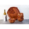 nambe Rivet Wood Handled Tray - 4 of 4