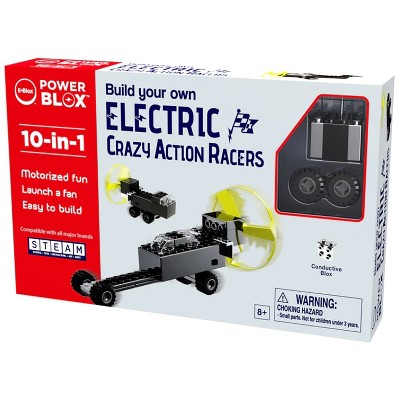 E-Blox: Power Blox: 10-In-1 Electric Crazy Action Racers - 24pcs, Ages 8+