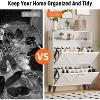 coucheta Shoe Cabinet, Shoe Storage Cabinet with 2 Flip Drawers, Shoe Organizer Cabinet, Shoe Storage Rack with Open Shelf, for Entryway, Hallway - 4 of 4