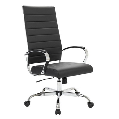 LeisureMod Benmar Modern High Back Leather Office Chair