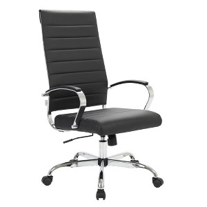 LeisureMod Benmar Modern High Back Leather Office Chair - 1 of 4