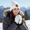 Canada Weather Gear Women's Winter Hat and Gloves Set - Warm Knitted Beanie with Thermal Push Lining Gloves - 3 of 3