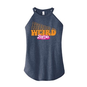 Women's - Barbie - Stacked Weird Barbie Graphic High Neck Tank - 1 of 3