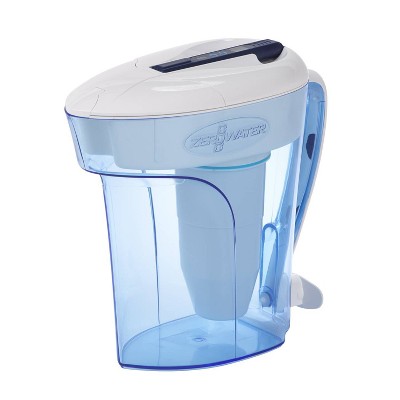 ZeroWater 12 Cup Water Pitcher with Ready-Pour + Free Water Quality Meter