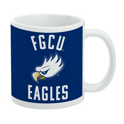 Florida Gulf Coast Eagles Logo Ceramic Coffee Mug Novelty Gift Mugs for Coffee Tea and Hot Drinks 11oz White