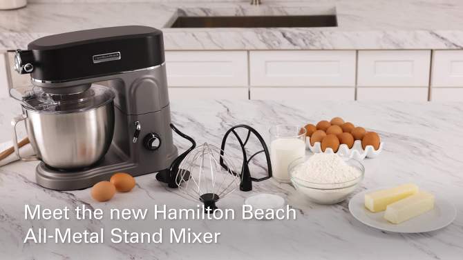 Hamilton Beach Pro Stand Mixer w/Hub 63240, 2 of 7, play video