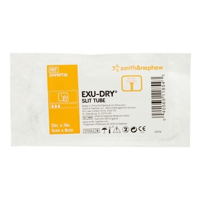 EXU-DRY Anti-Shear Sterile Super Absorbent Dressing Slit Tube 2 x 3" 5999PTM 1 EA