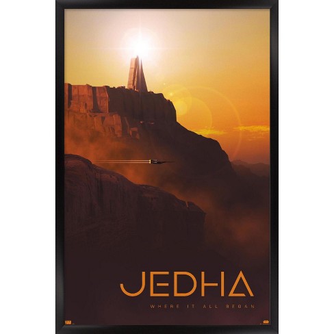  Star Wars Movie Poster Wood Framed Full Size 24x36 Print:  Posters & Prints