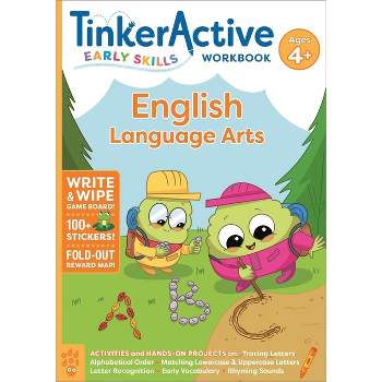 Tinkeractive Early Skills English Language Arts Workbook Ages 4+ - (Tinkeractive Workbooks) by  Kate Avino (Paperback)