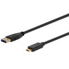 Monoprice USB 3.0 Type-C to Type-A Cable - 3 Feet - Black, For Nintendo Switch, Samsung Galaxy S10 S9 S8 Note, Android Google Pixel - Select Series - 2 of 4