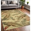 HomeRoots 5' X 8' Brown Green And Red Wool Tropical Botanical Hand Tufted Area Rug - 2 of 4