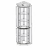 Sapphtopaz Corner Bookcase with Storage, Space Saving Display Curio Cabinet, Glass Bookshelf Shelf Tower for Small Spaces, Office - 3 of 4