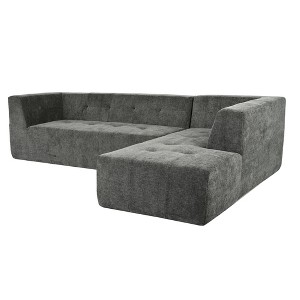 NicBex 112.2 Inch Modular Sectional Sofa,Chenille L-Shaped Couch for Living Room,Apartment,Office,No Assembly Require,Gray - 1 of 3