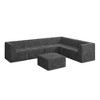 130.32" Modern Minimalist Corduroy L-Shape Modular Sectional Sofa, No Assembly Needed, 7-piece Free Combination Sofa - 4 of 4