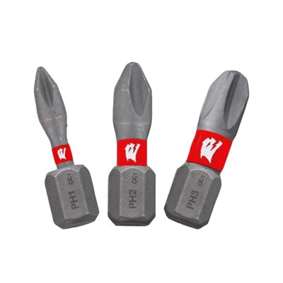 Diablo Phillips 1 in. L Insert Bit Set Black Oxide 3 pc