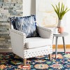 Marni Pillow - Blue/Cream - 16"X16" - Safavieh - 2 of 4